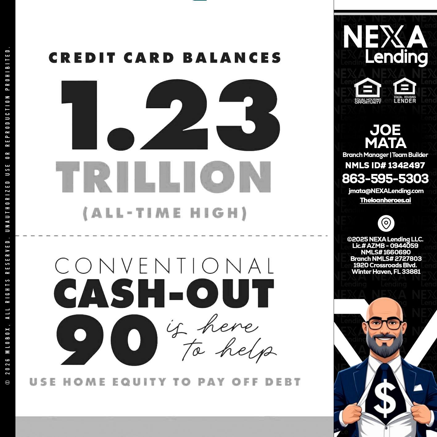 CREDIT CARD BALANCE - Joe Mata -Branch Manager | Team Builder