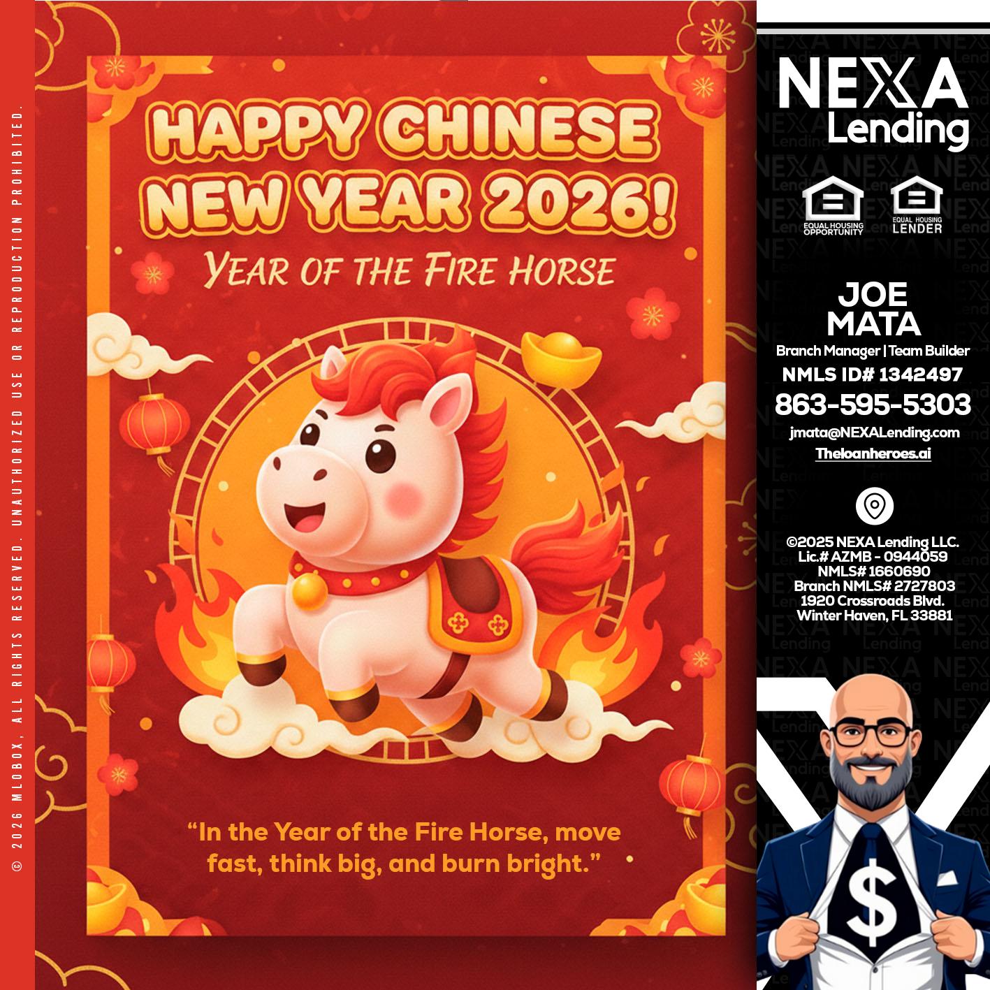 happy Chinese new year - Joe Mata -Branch Manager | Team Builder