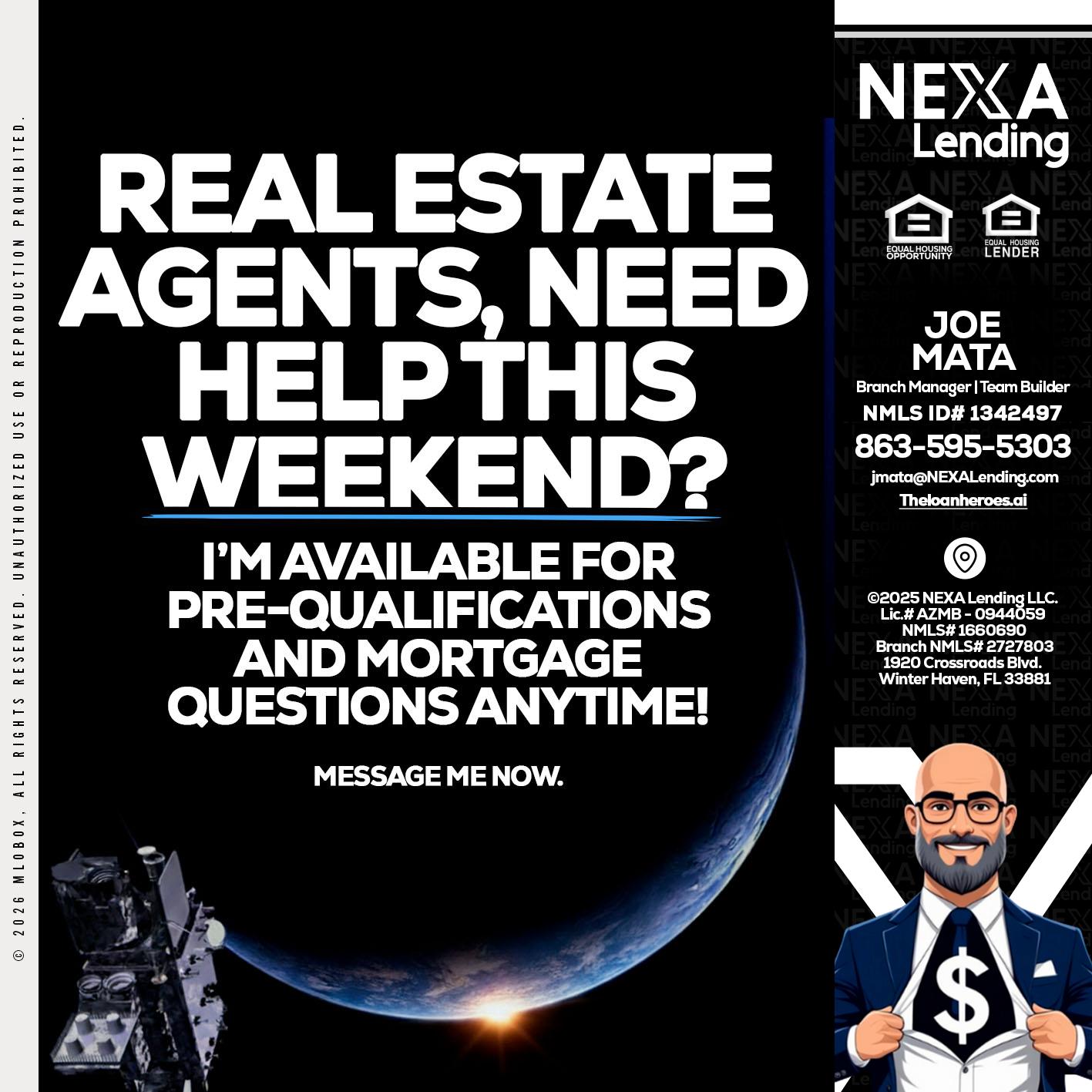 REAL ESTATE AGENTS - Joe Mata -Branch Manager | Team Builder