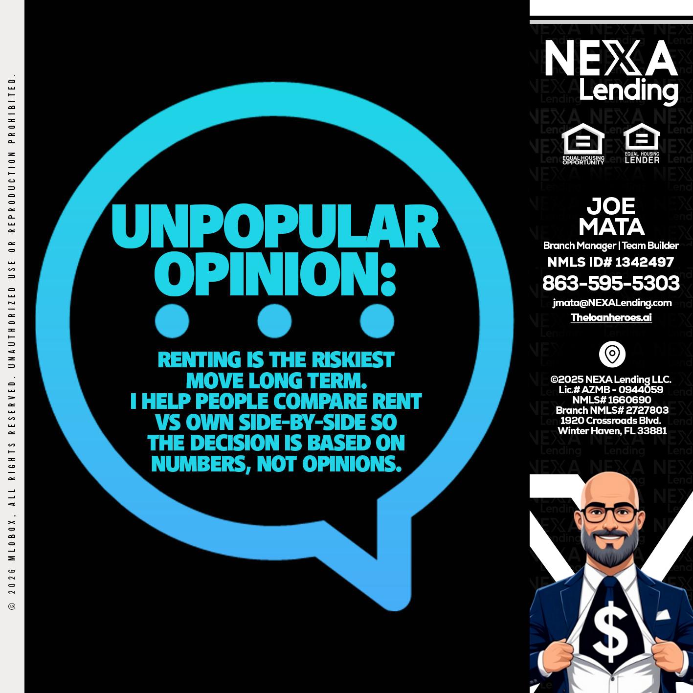 unpopular opinion - Joe Mata -Branch Manager | Team Builder