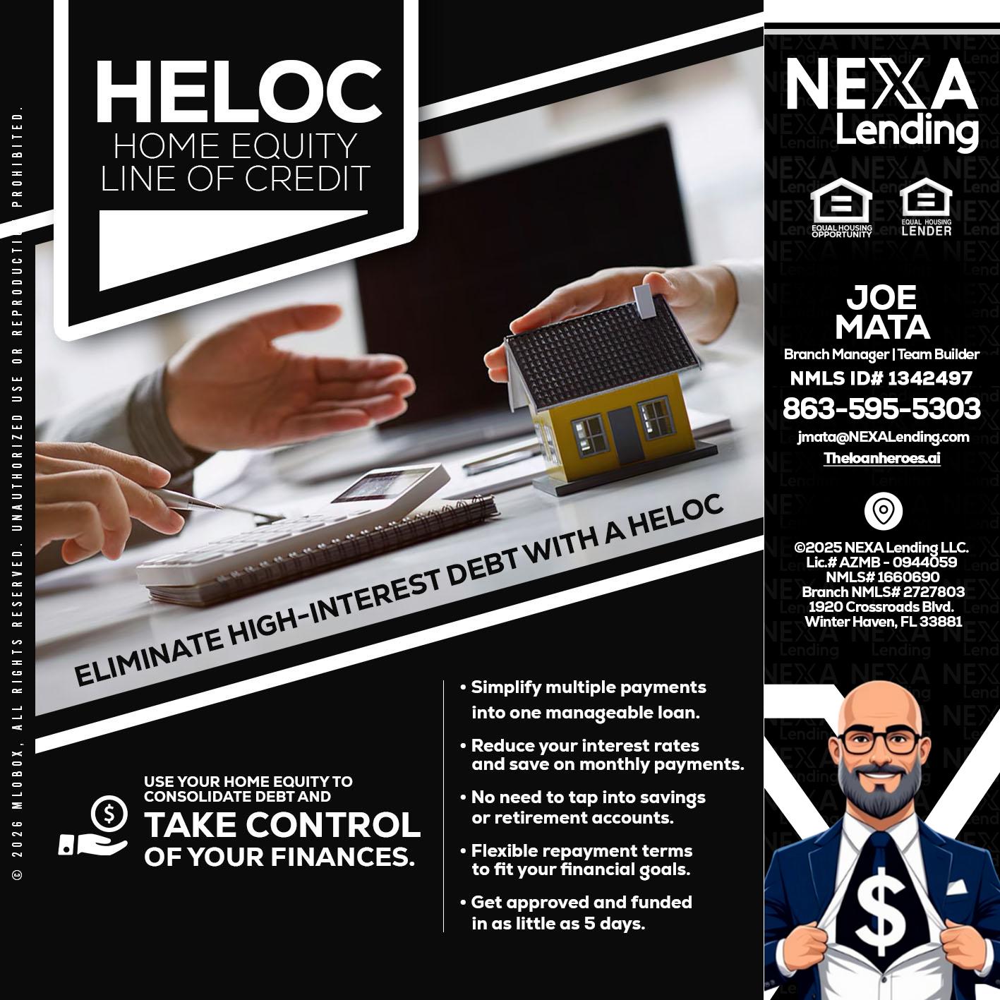 HELOC - Joe Mata -Branch Manager | Team Builder