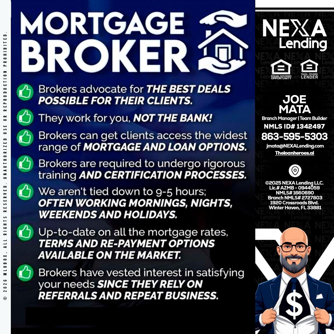 MORTGAGE BROKER - Joe Mata -Branch Manager | Team Builder