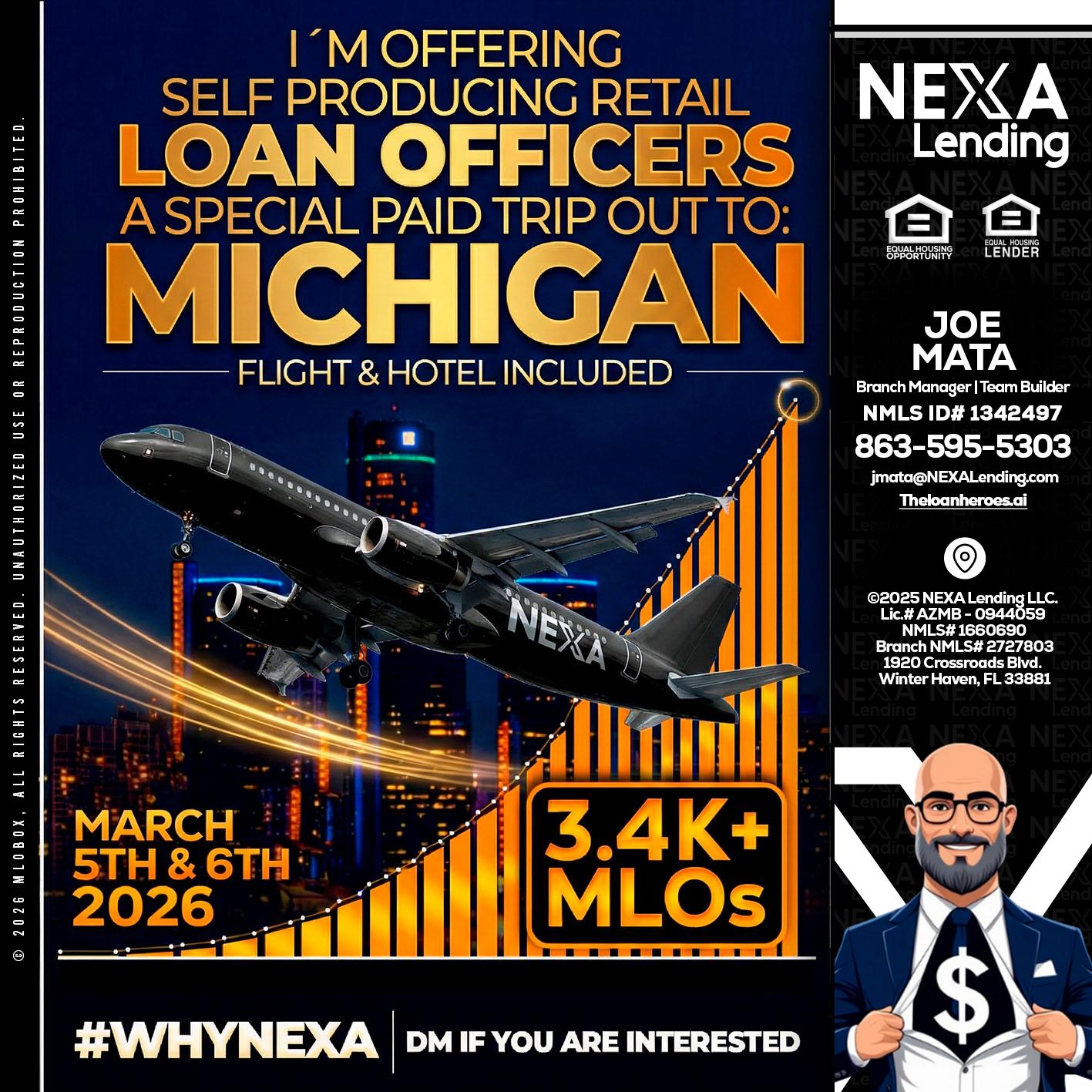 MICHIGAN - Joe Mata -Branch Manager | Team Builder