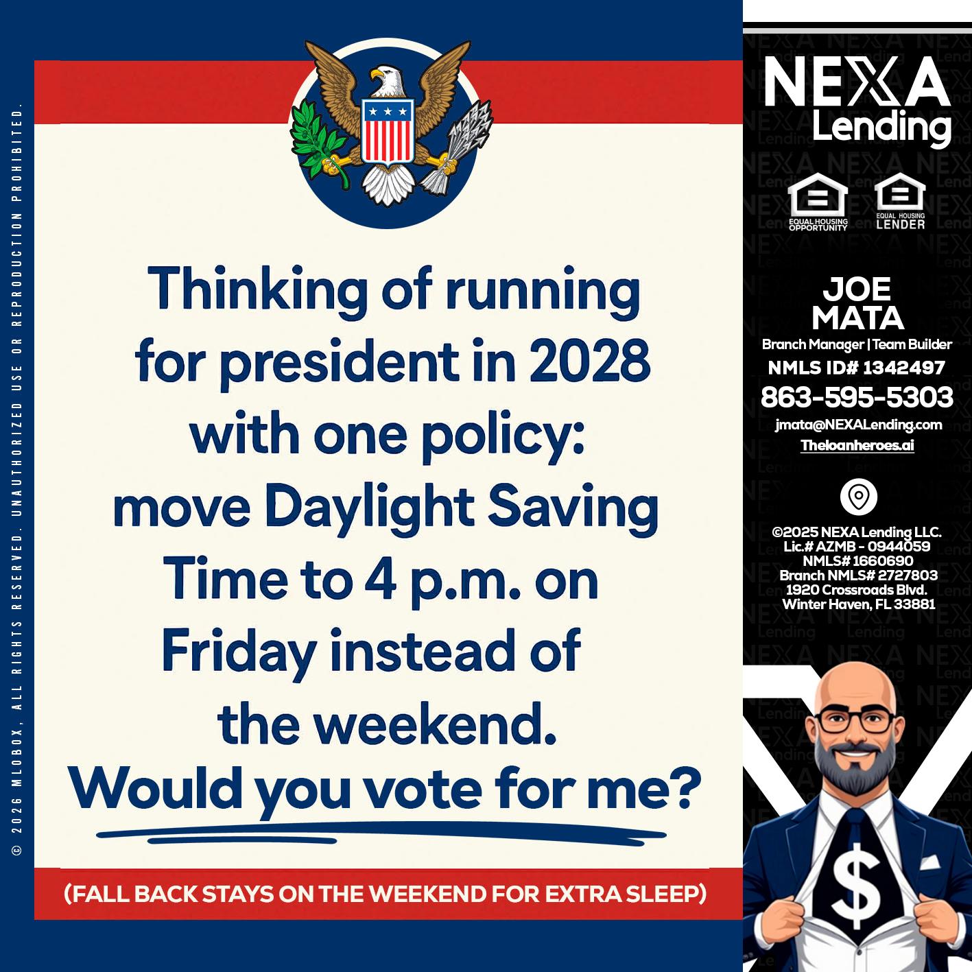 THINKING OF RUNING - Joe Mata -Branch Manager | Team Builder