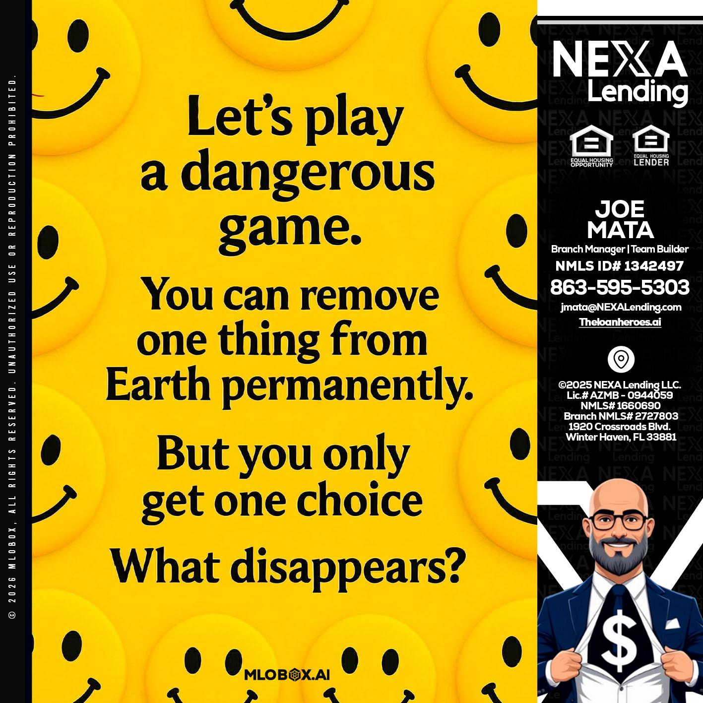 LETS PLAY - Joe Mata -Branch Manager | Team Builder