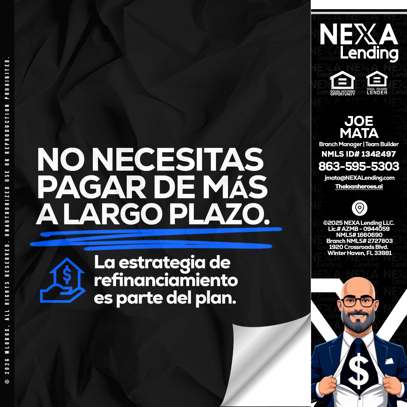 NO NECESITAS MAS - Joe Mata -Branch Manager | Team Builder