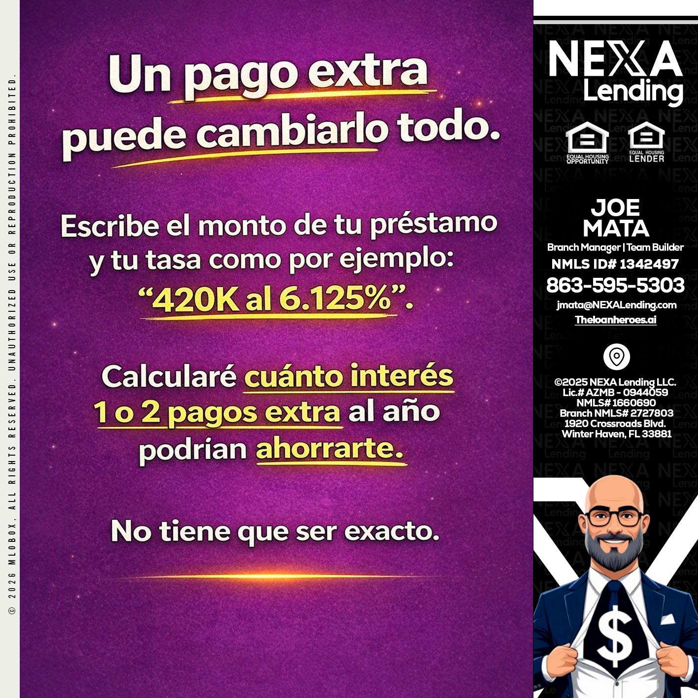 un pago extra - Joe Mata -Branch Manager | Team Builder