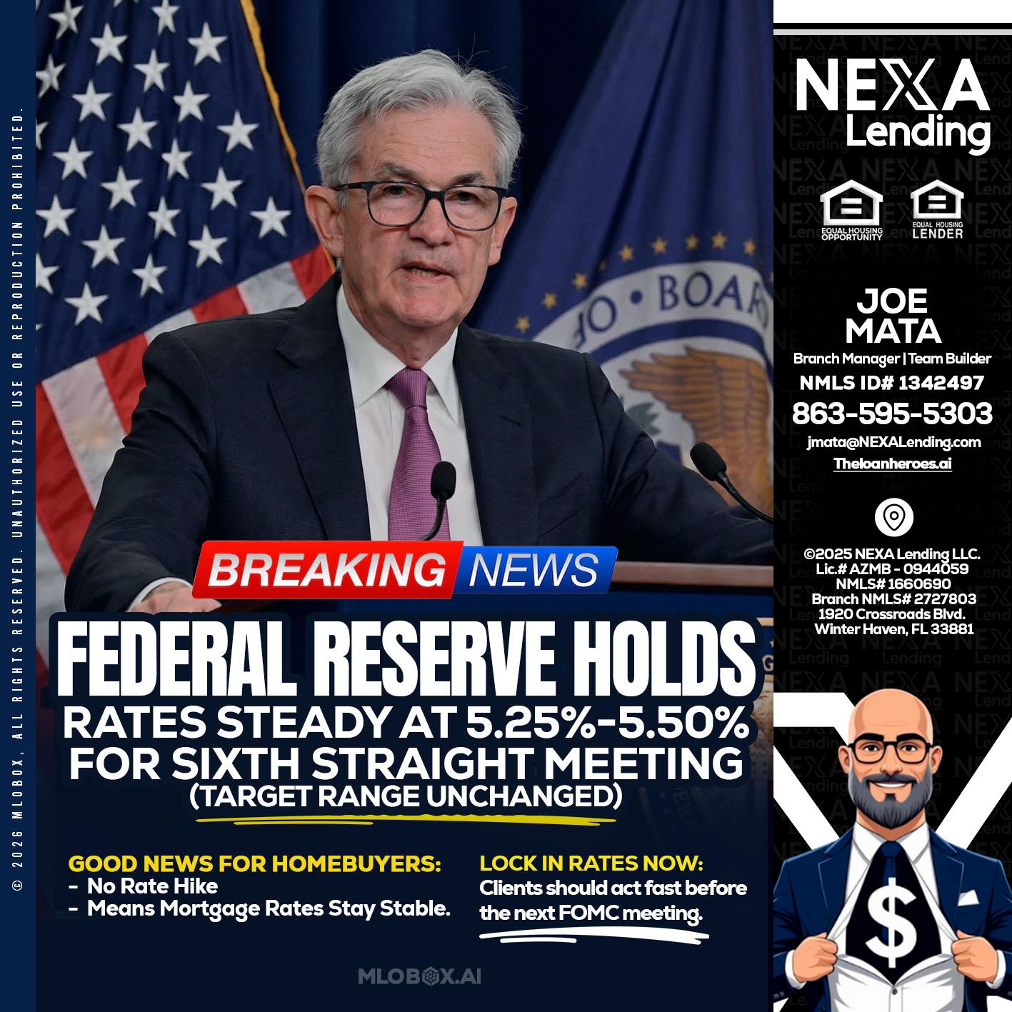 federal reserve - Joe Mata -Branch Manager | Team Builder