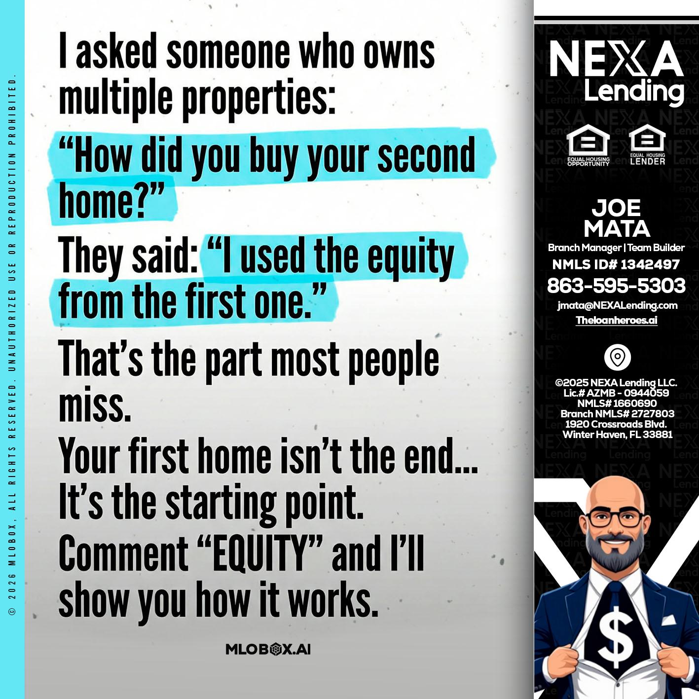 I asked someone - Joe Mata -Branch Manager | Team Builder