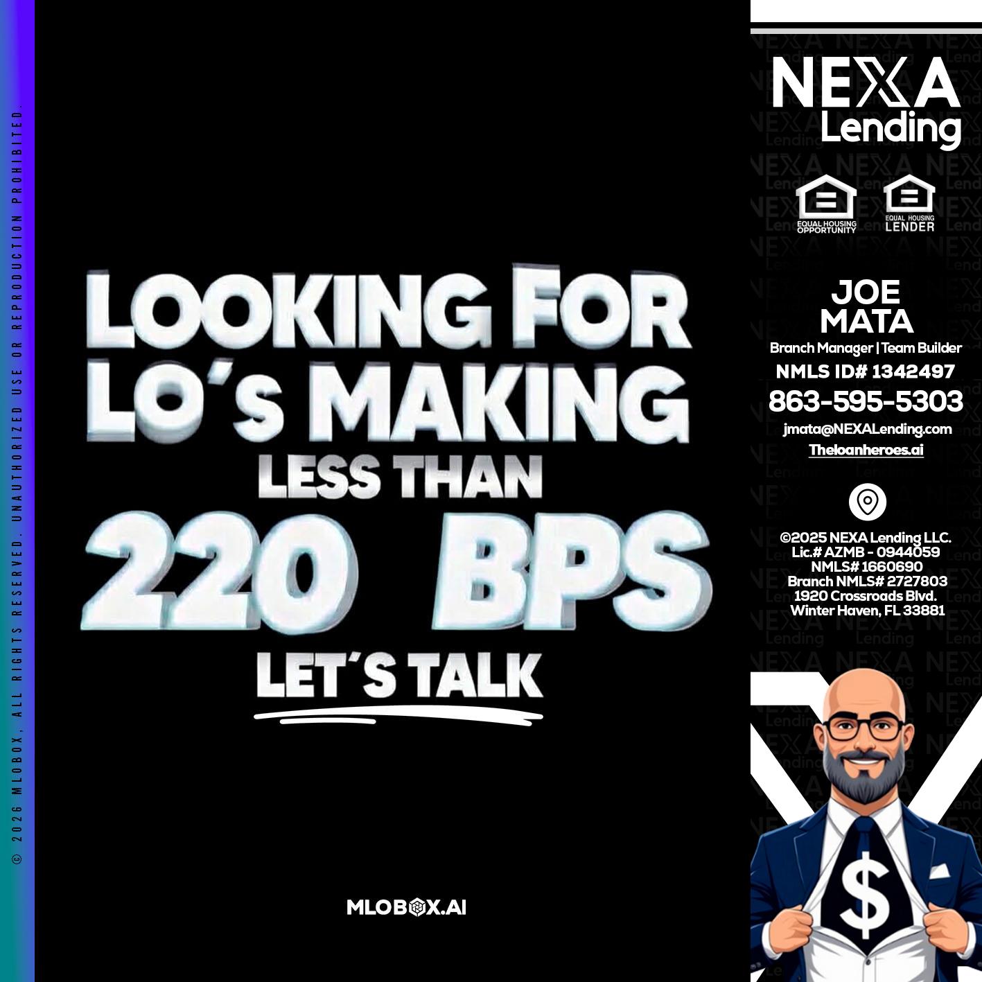 LOOKING FOR - Joe Mata -Branch Manager | Team Builder