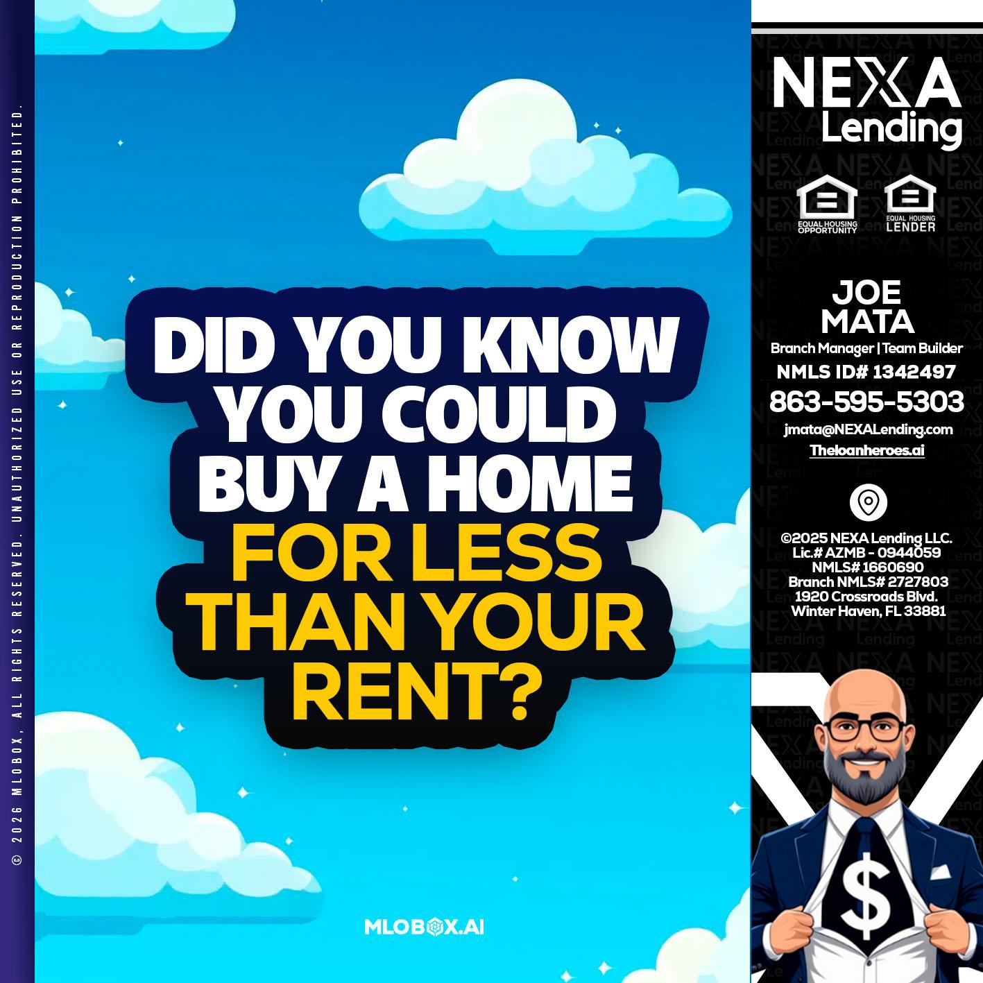 DID YOU KNOW - Joe Mata -Branch Manager | Team Builder