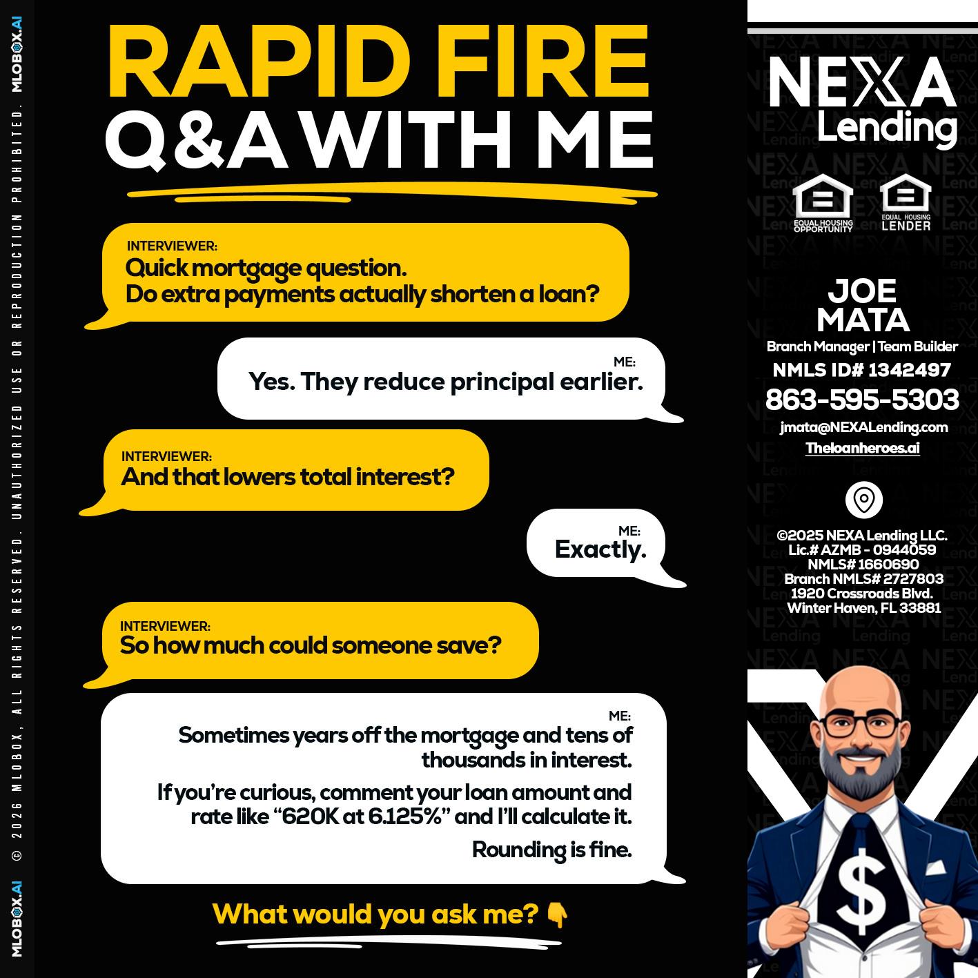 RAPID FIRE QA - Joe Mata -Branch Manager | Team Builder