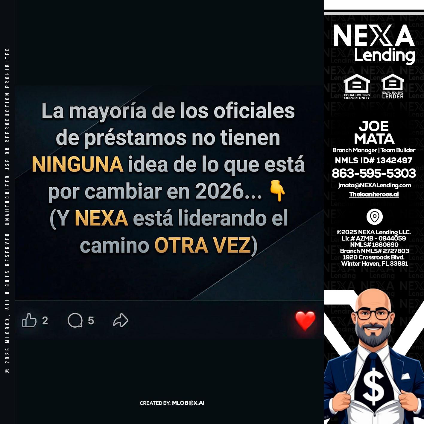 la mayoría de - Joe Mata -Branch Manager | Team Builder