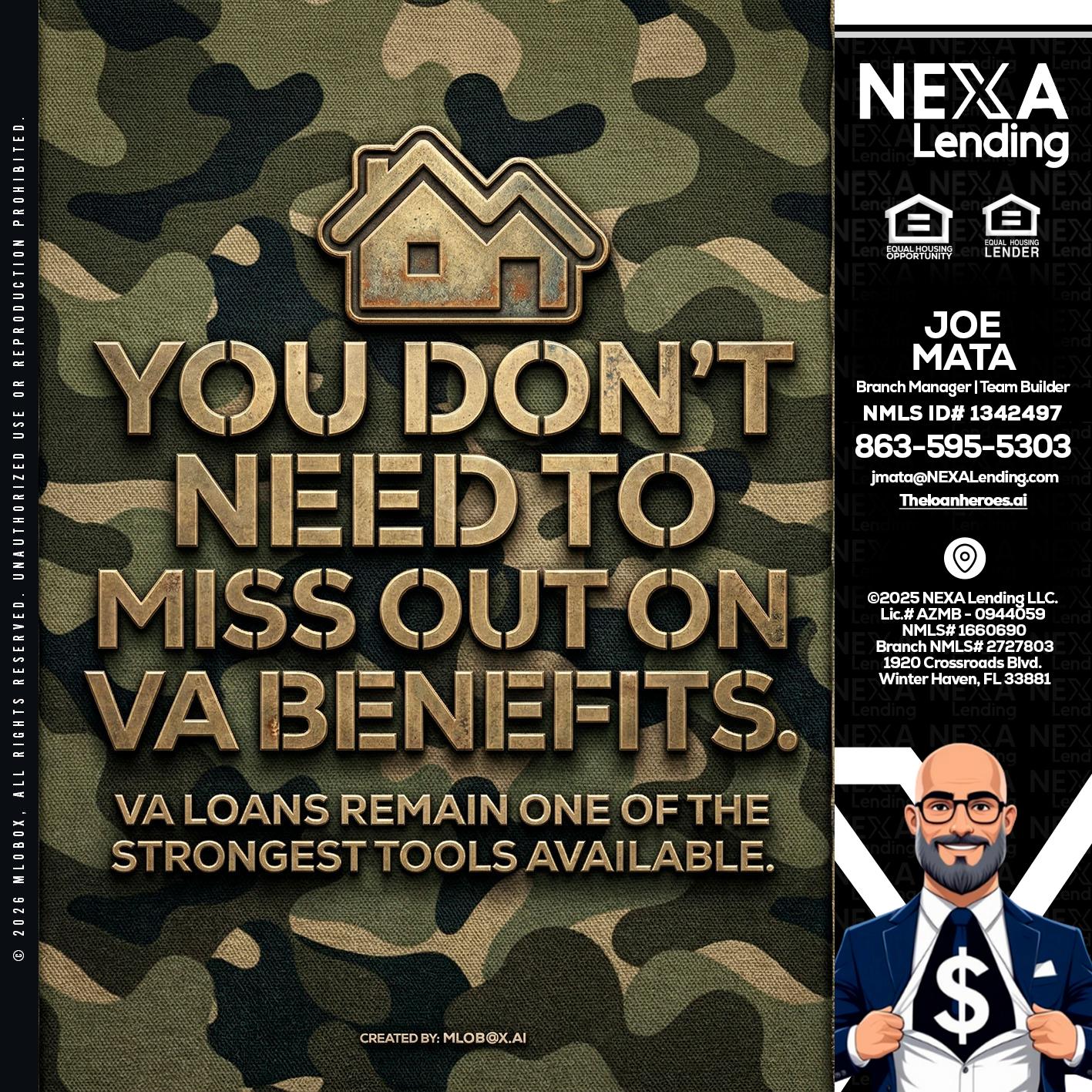 you don't need - Joe Mata -Branch Manager | Team Builder