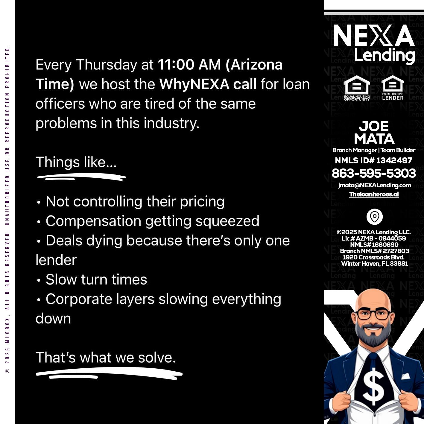 WHY NEXA - Joe Mata -Branch Manager | Team Builder