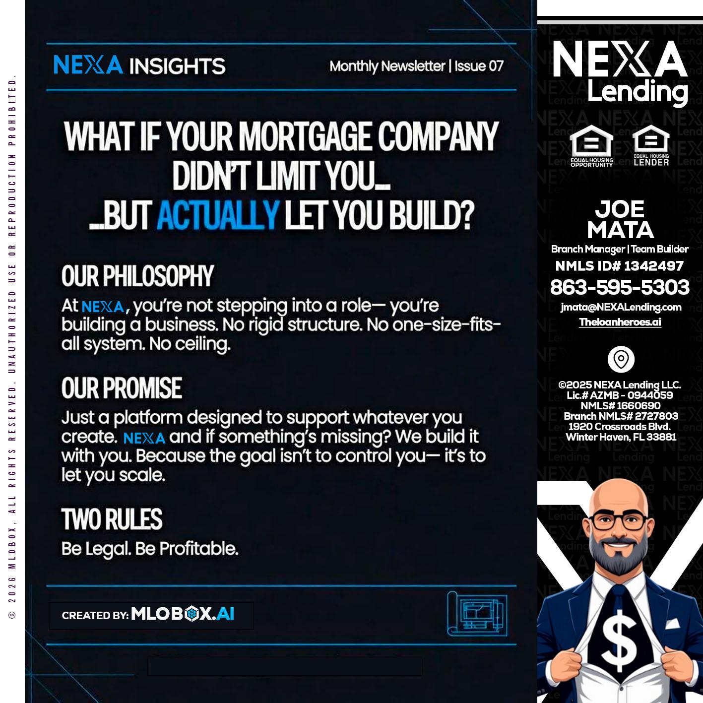 NEXA INSIGHTS - Joe Mata -Branch Manager | Team Builder