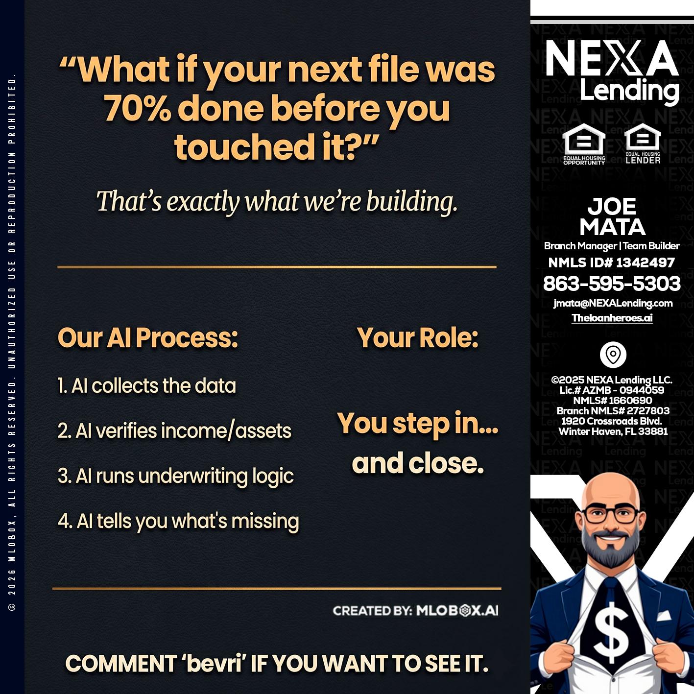 WHAT IF YOUR - Joe Mata -Branch Manager | Team Builder