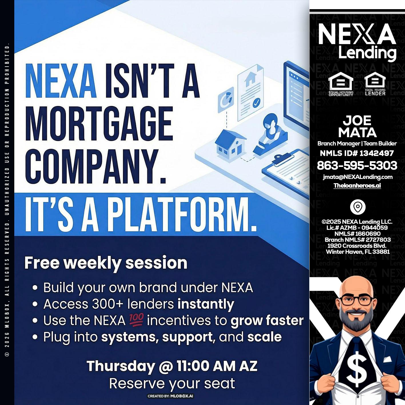 NEXA ISNT - Joe Mata -Branch Manager | Team Builder