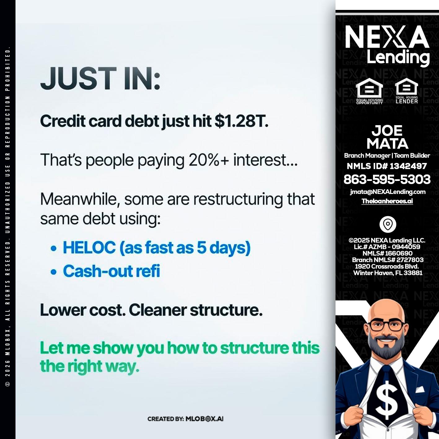 JUST IN - Joe Mata -Branch Manager | Team Builder
