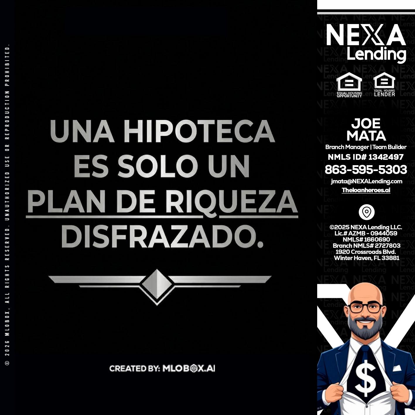 UNA HIPOTECA - Joe Mata -Branch Manager | Team Builder