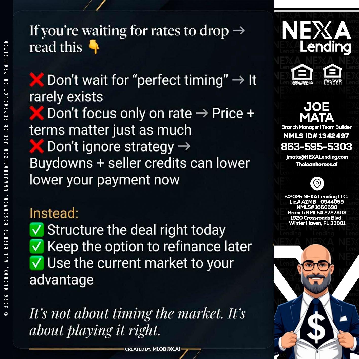 IF YOU ARE - Joe Mata -Branch Manager | Team Builder