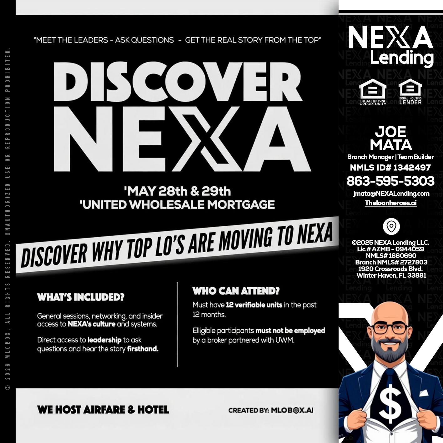 DISCOVER NEXA - Joe Mata -Branch Manager | Team Builder