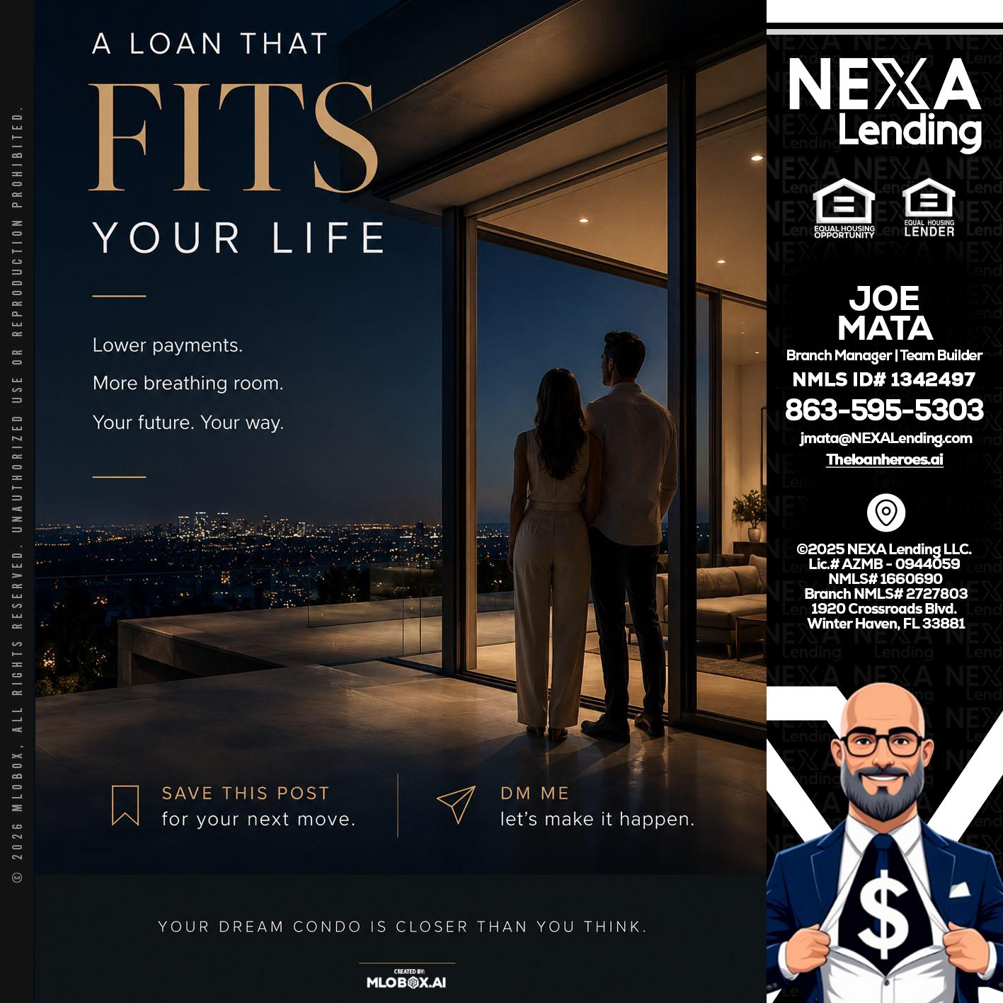 LOANS THAT FIT - Joe Mata -Branch Manager | Team Builder
