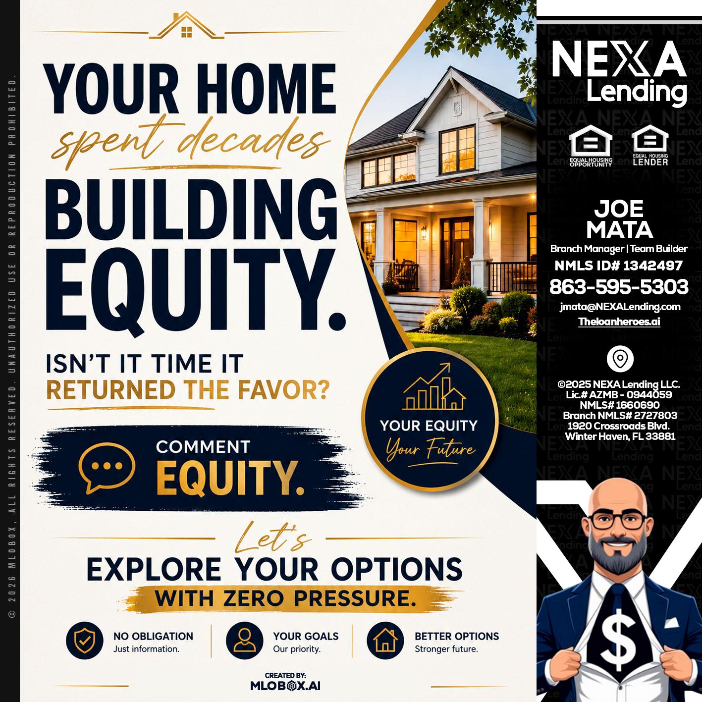 building equity - Joe Mata -Branch Manager | Team Builder
