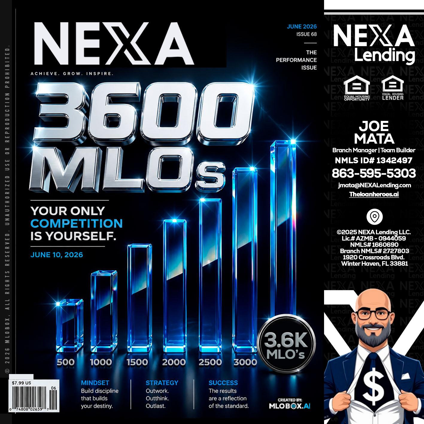 3600 MLOs - Joe Mata -Branch Manager | Team Builder