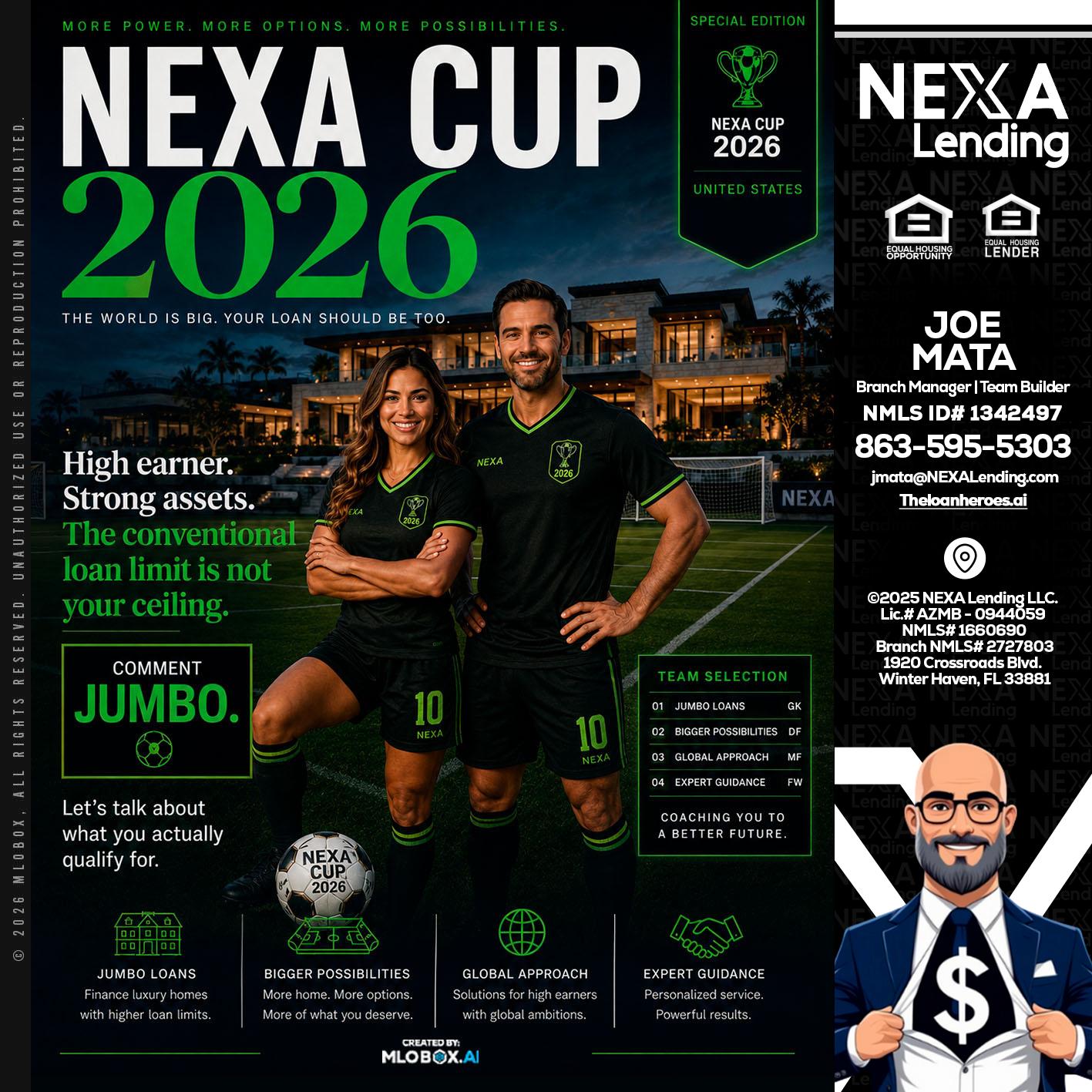 NEXA CUP 2026 - Joe Mata -Branch Manager | Team Builder