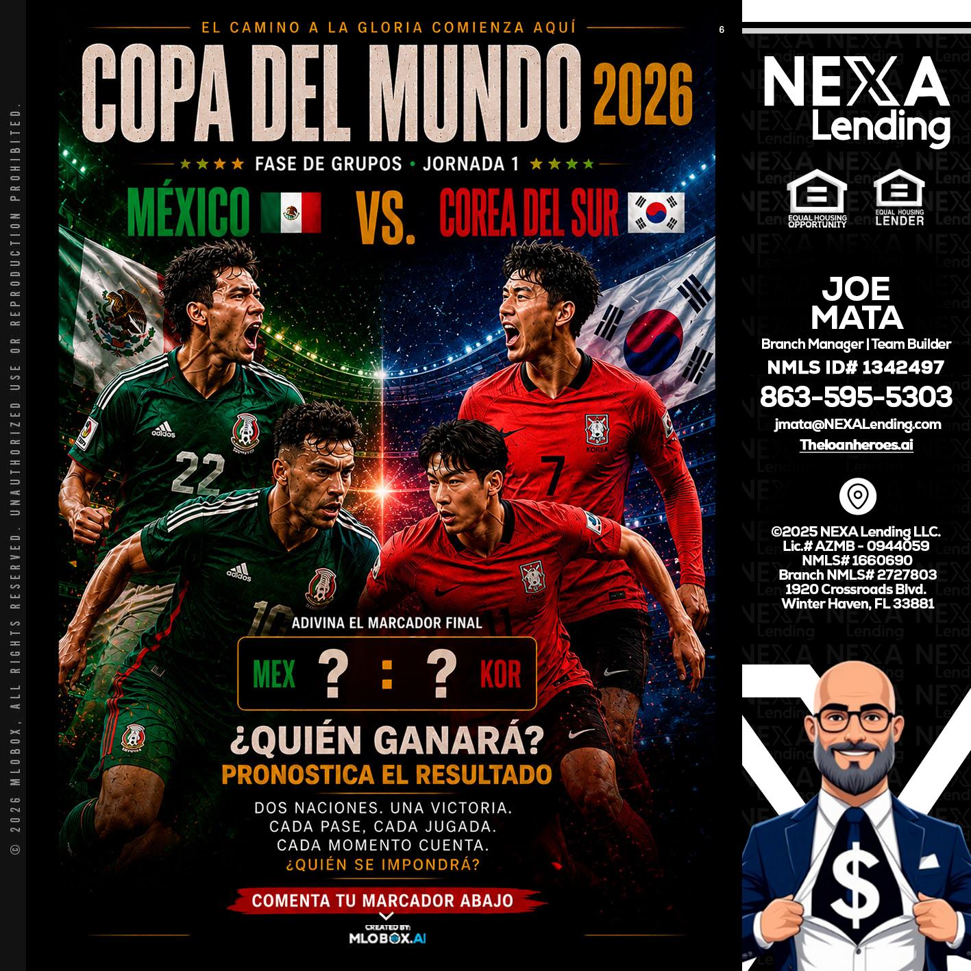 COPA DEL MUNDO 2026 - Joe Mata -Branch Manager | Team Builder