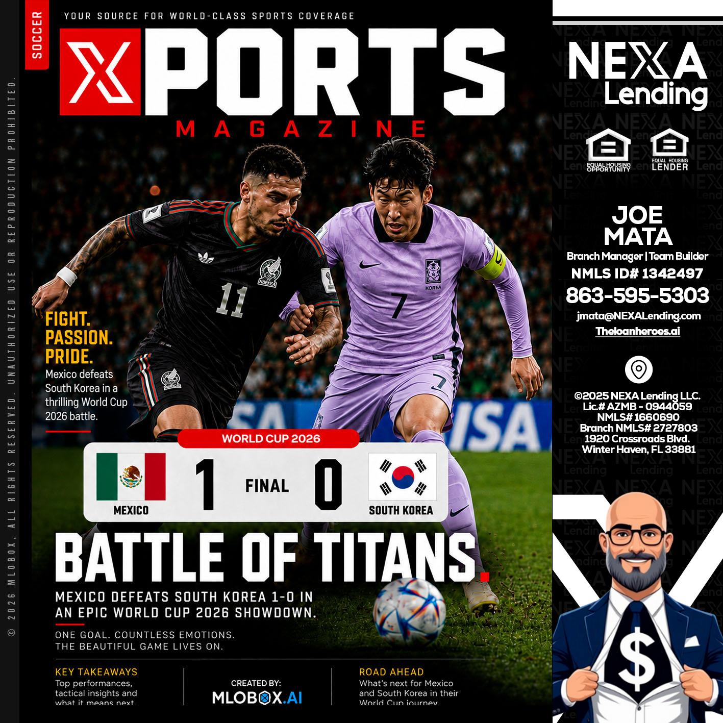 XPORTS MAGAZINE - Joe Mata -Branch Manager | Team Builder