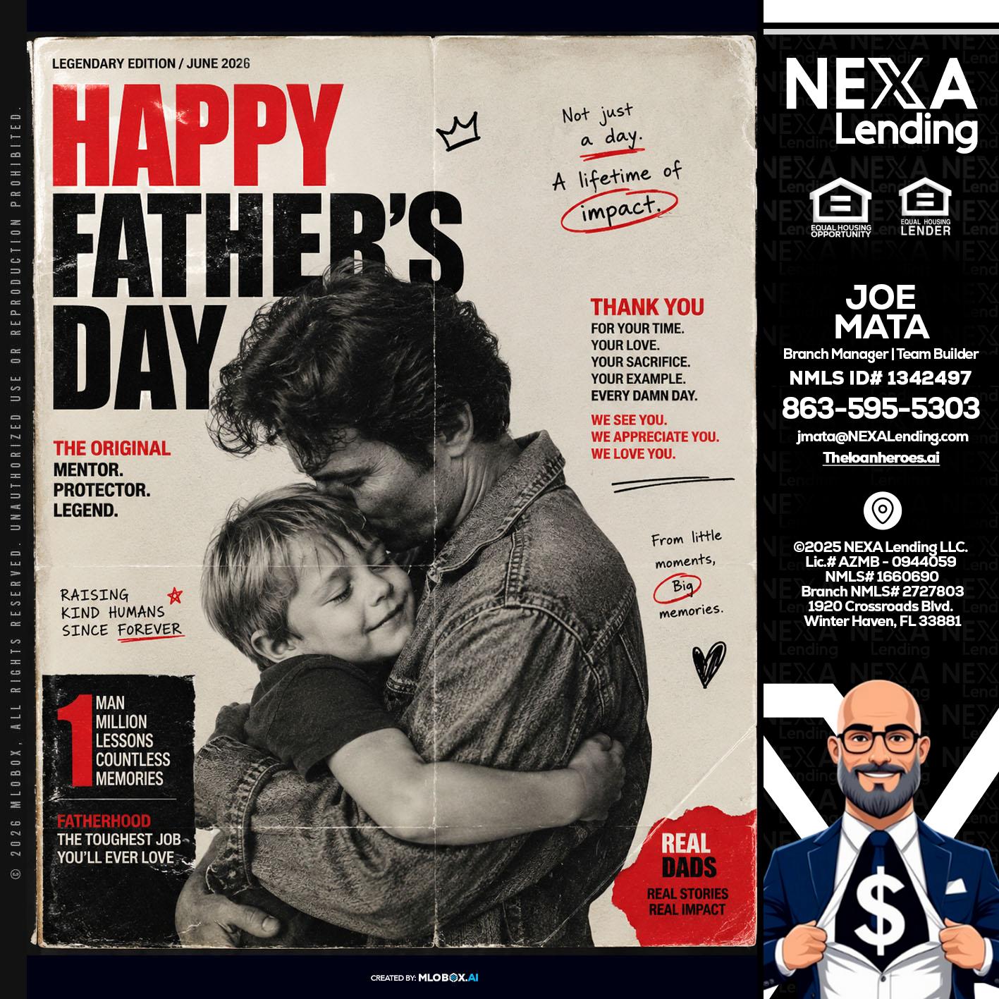 HAPPY FATHERS DAY - Joe Mata -Branch Manager | Team Builder