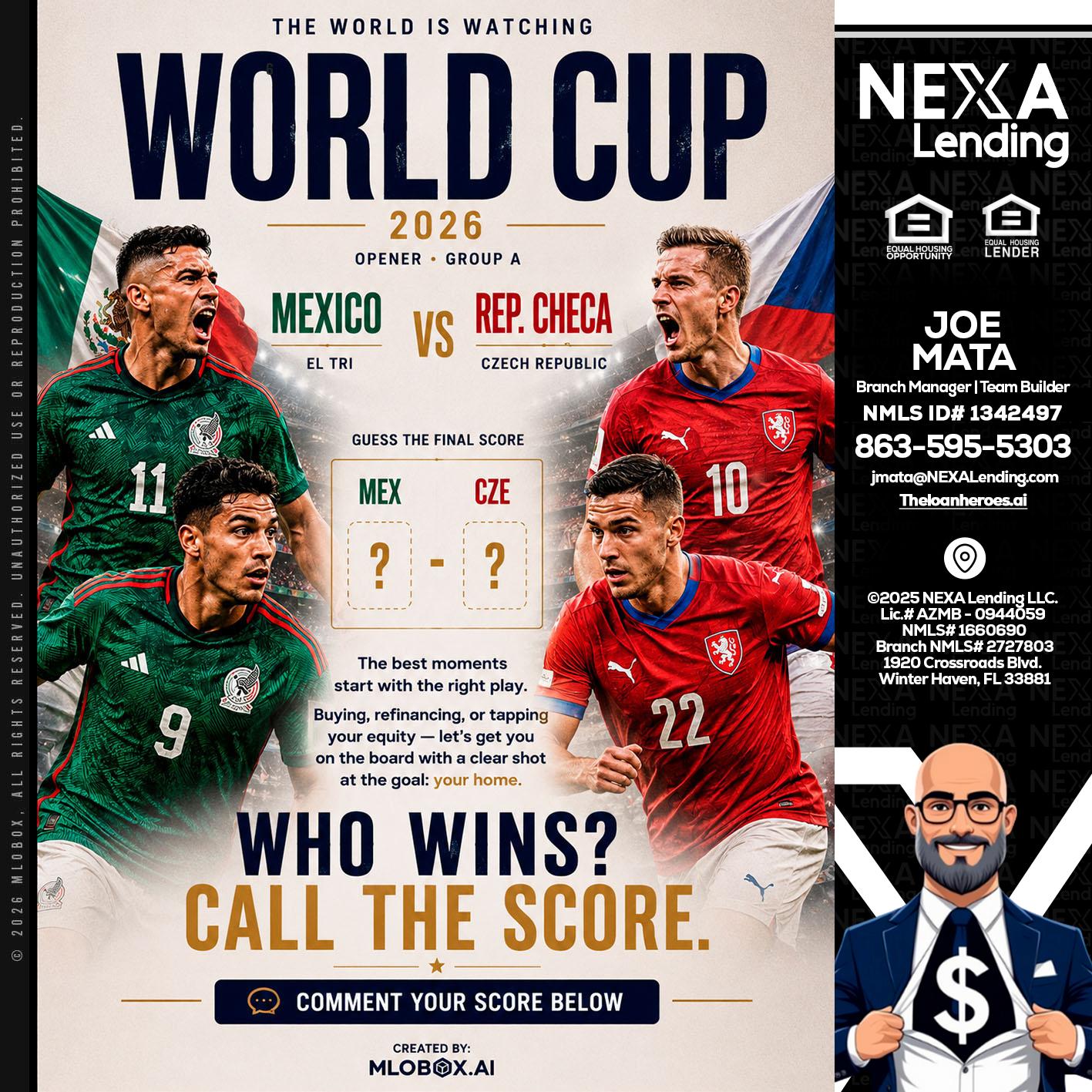 WORLD CUP 2026 - Joe Mata -Branch Manager | Team Builder