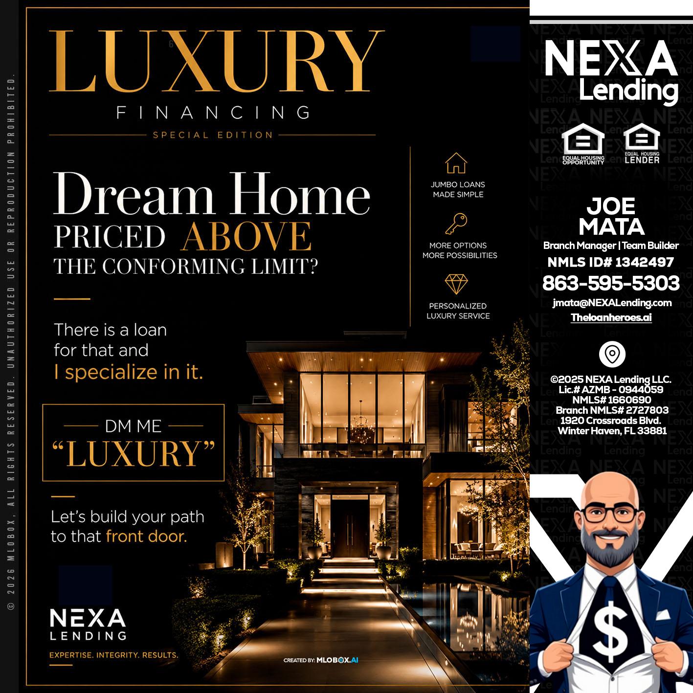 LUXURY - Joe Mata -Branch Manager | Team Builder