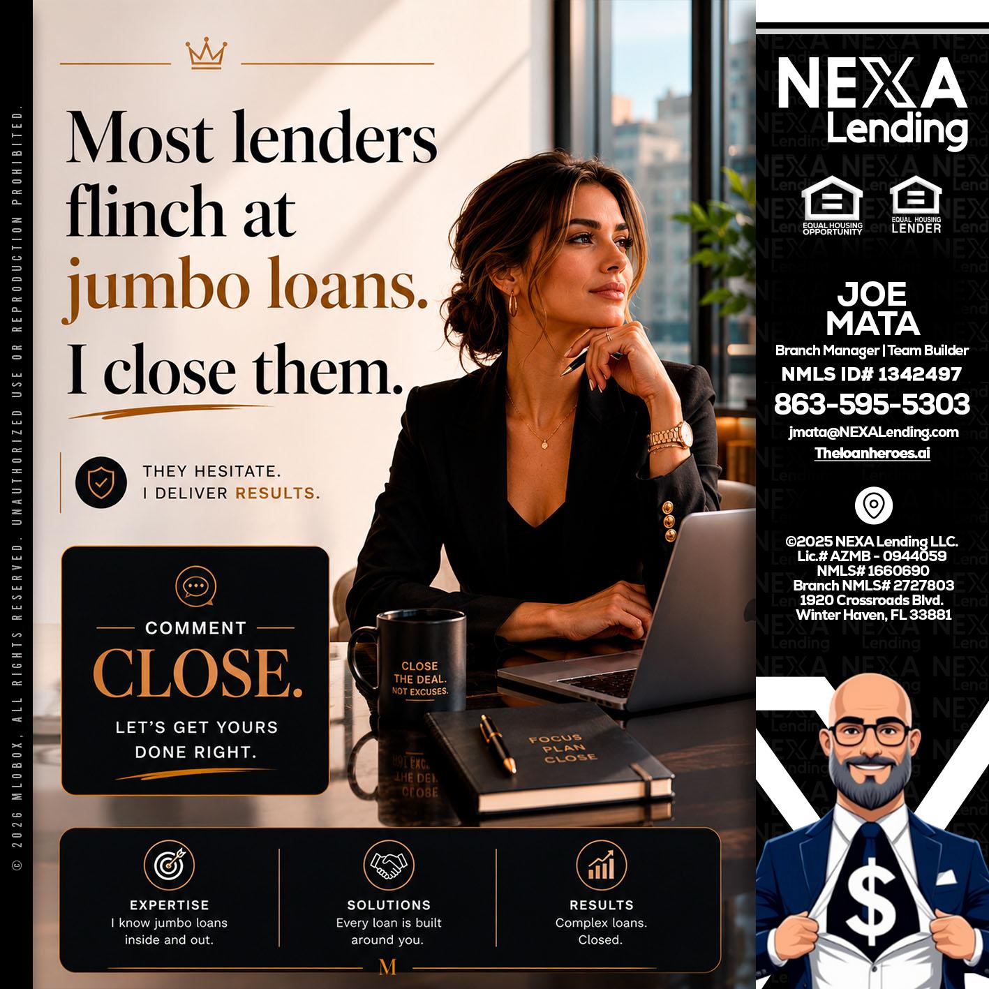 most lenders - Joe Mata -Branch Manager | Team Builder