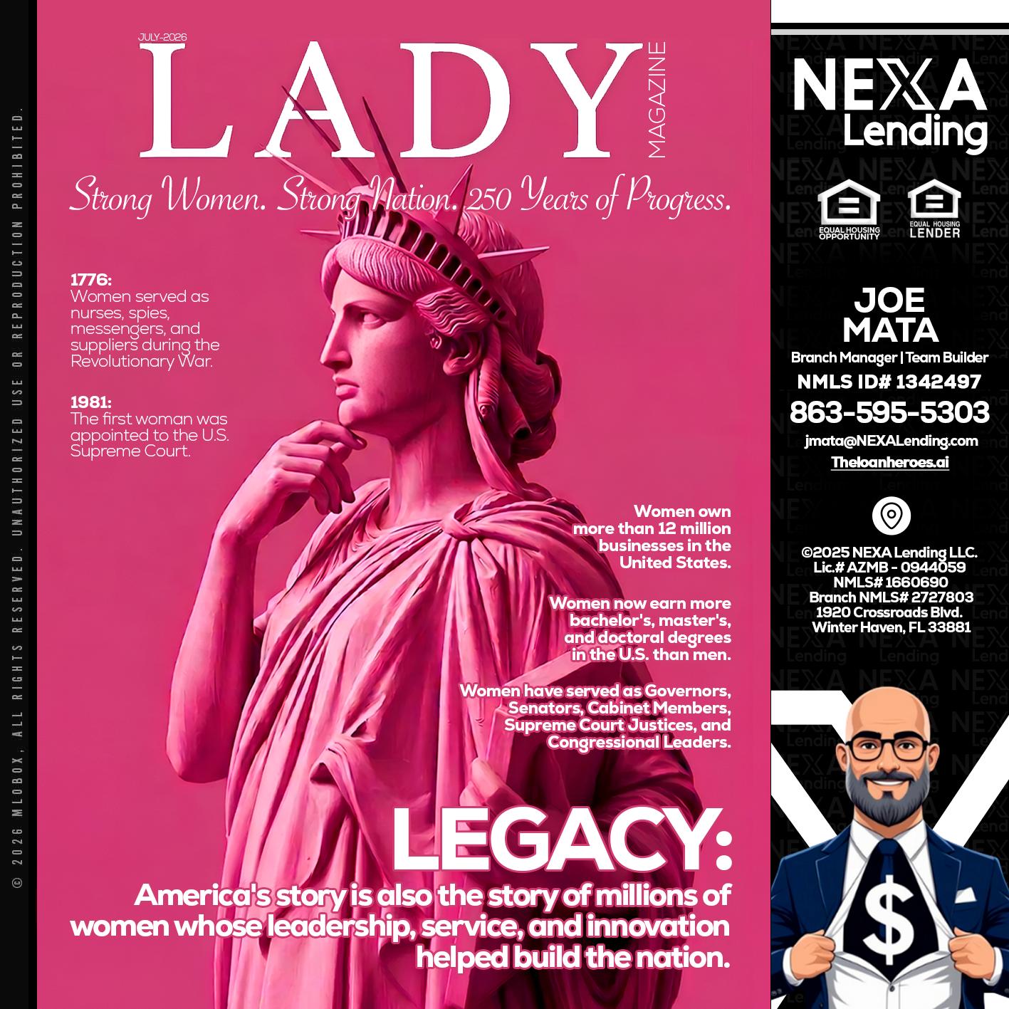 LADY LIBERTY! - Joe Mata -Branch Manager | Team Builder