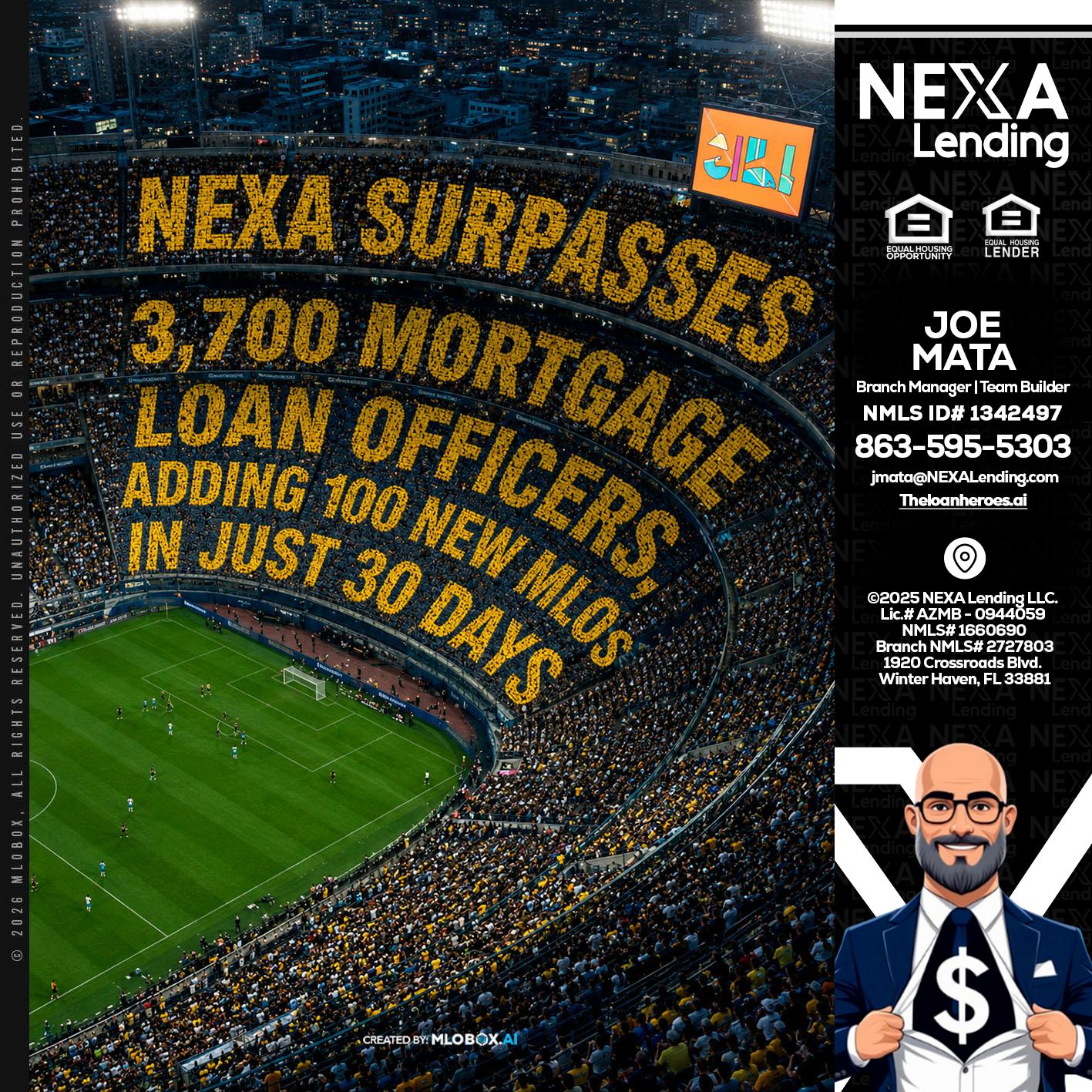 NEXA SURPASSES - Joe Mata -Branch Manager | Team Builder