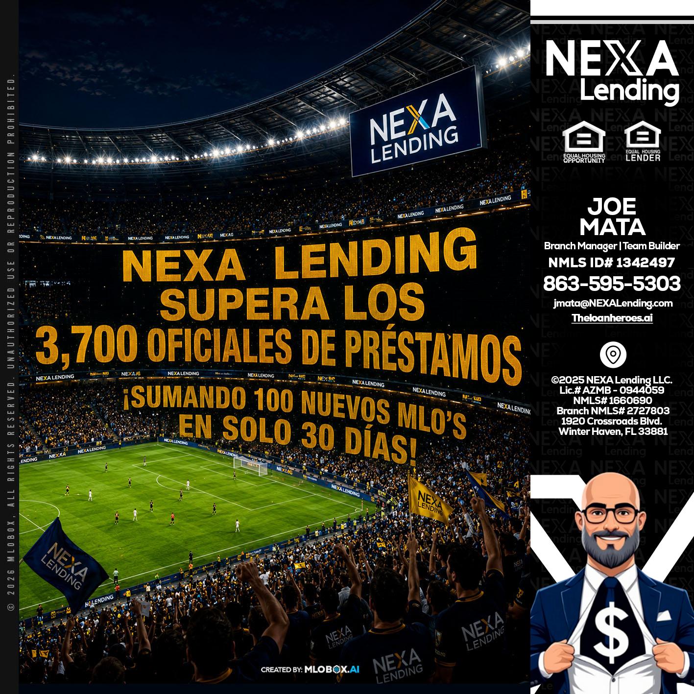 NEXA SUPERA - Joe Mata -Branch Manager | Team Builder