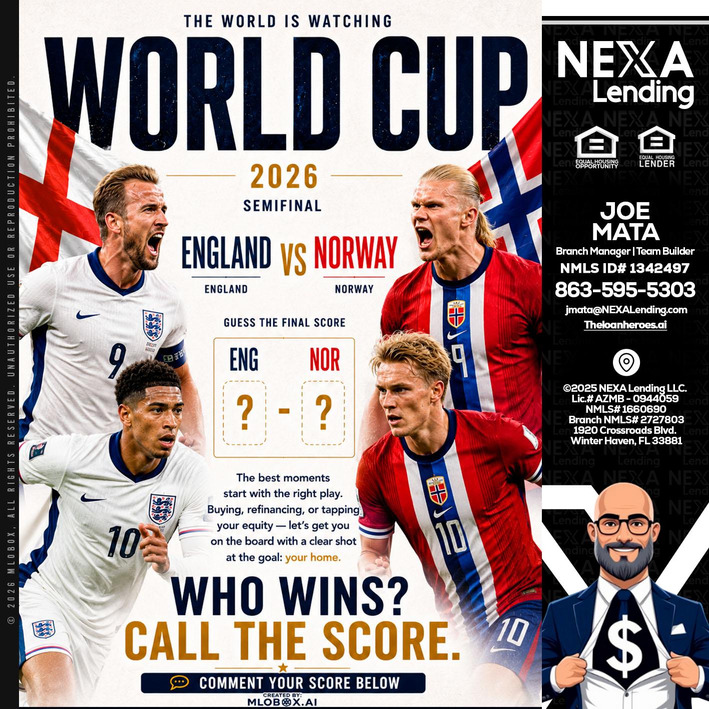 WORLD CUP 2026 - Joe Mata -Branch Manager | Team Builder