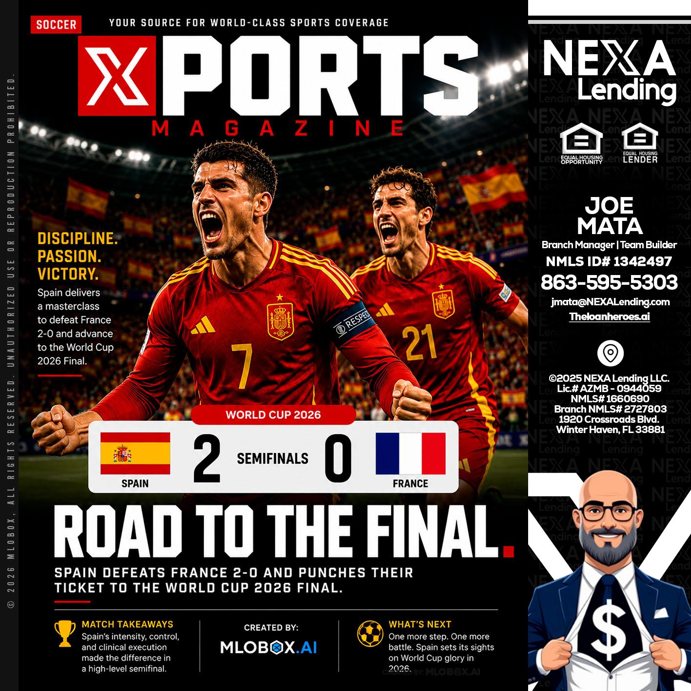 XPORTS WORLD CUP 2026 - Joe Mata -Branch Manager | Team Builder