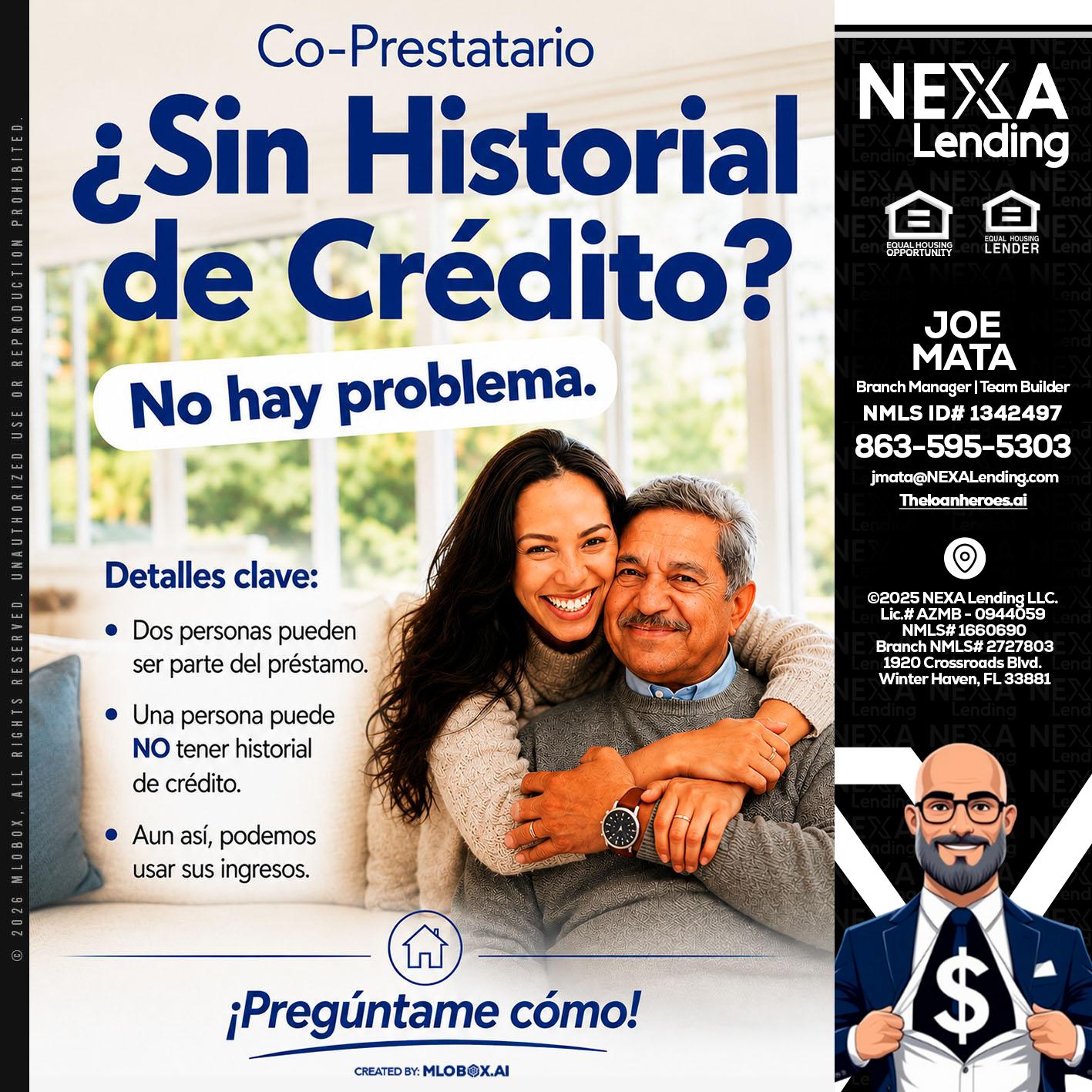 SIN CREDITO? - Joe Mata -Branch Manager | Team Builder