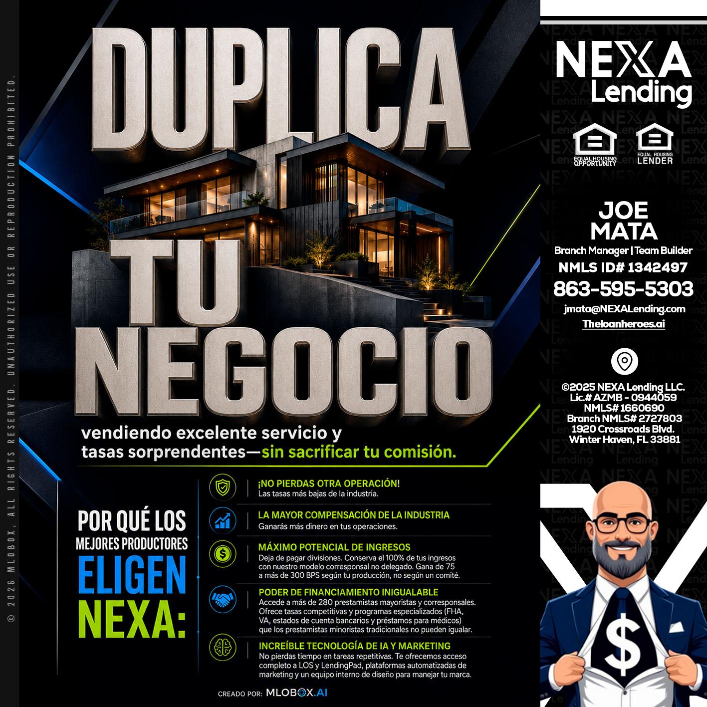 DUPLICA TU NEGOCIO - Joe Mata -Branch Manager | Team Builder