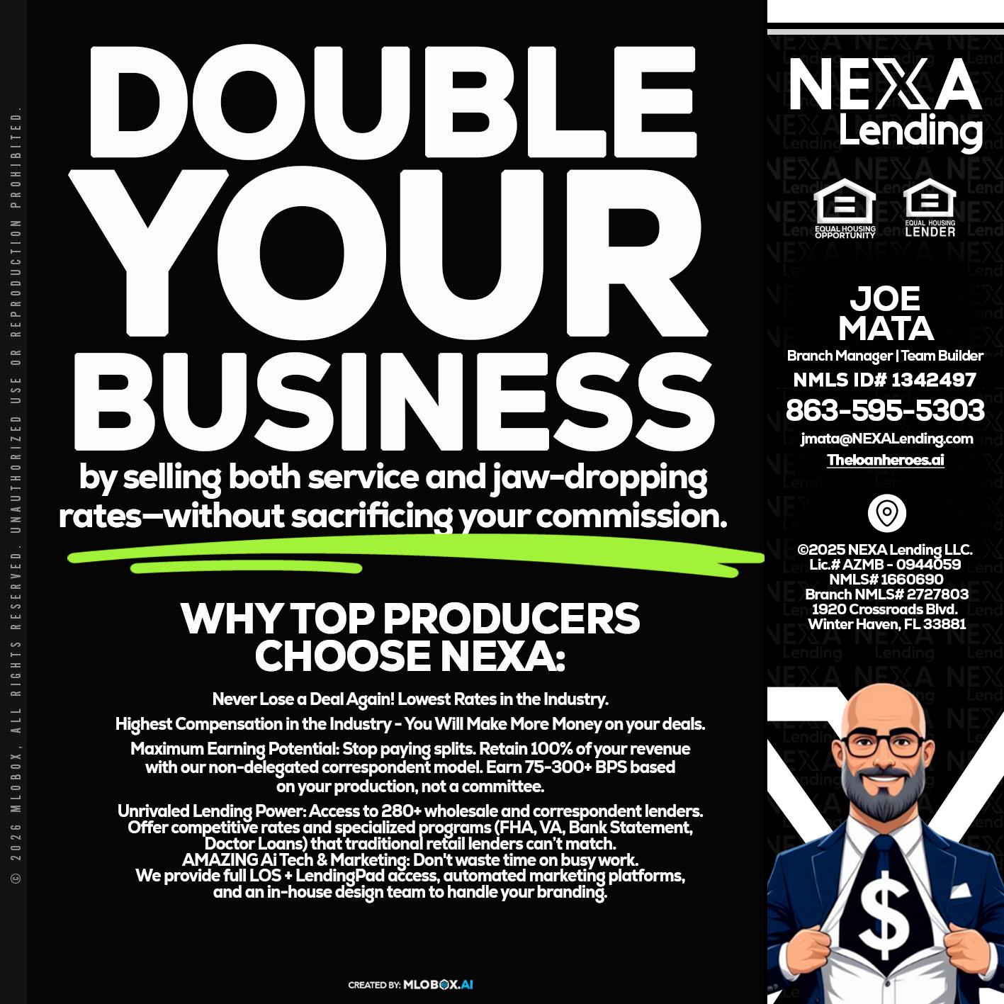 DOUBLE YOUR BUSINESS - Joe Mata -Branch Manager | Team Builder