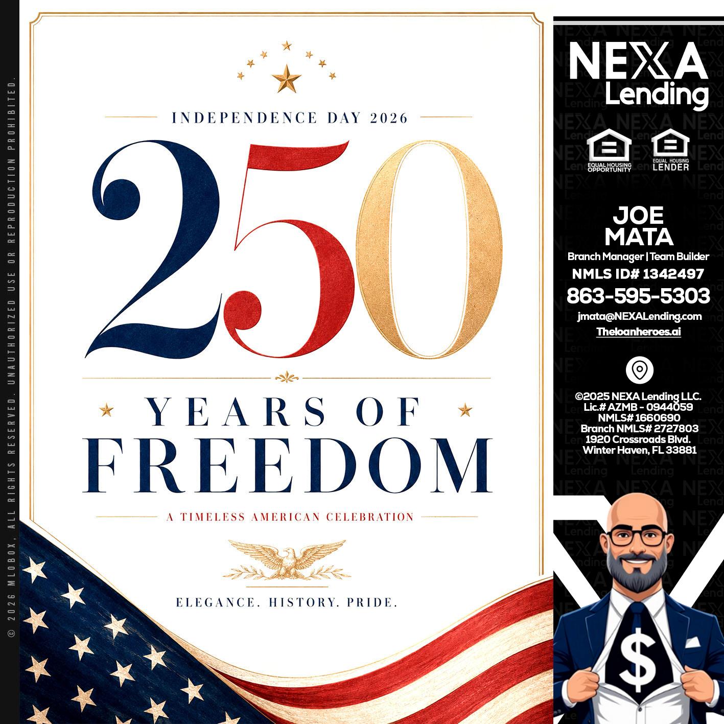 250 YEARS - Joe Mata -Branch Manager | Team Builder